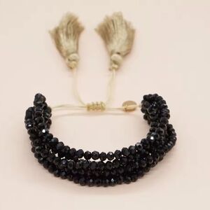 Boho Layered Beaded Tassel Bracelet